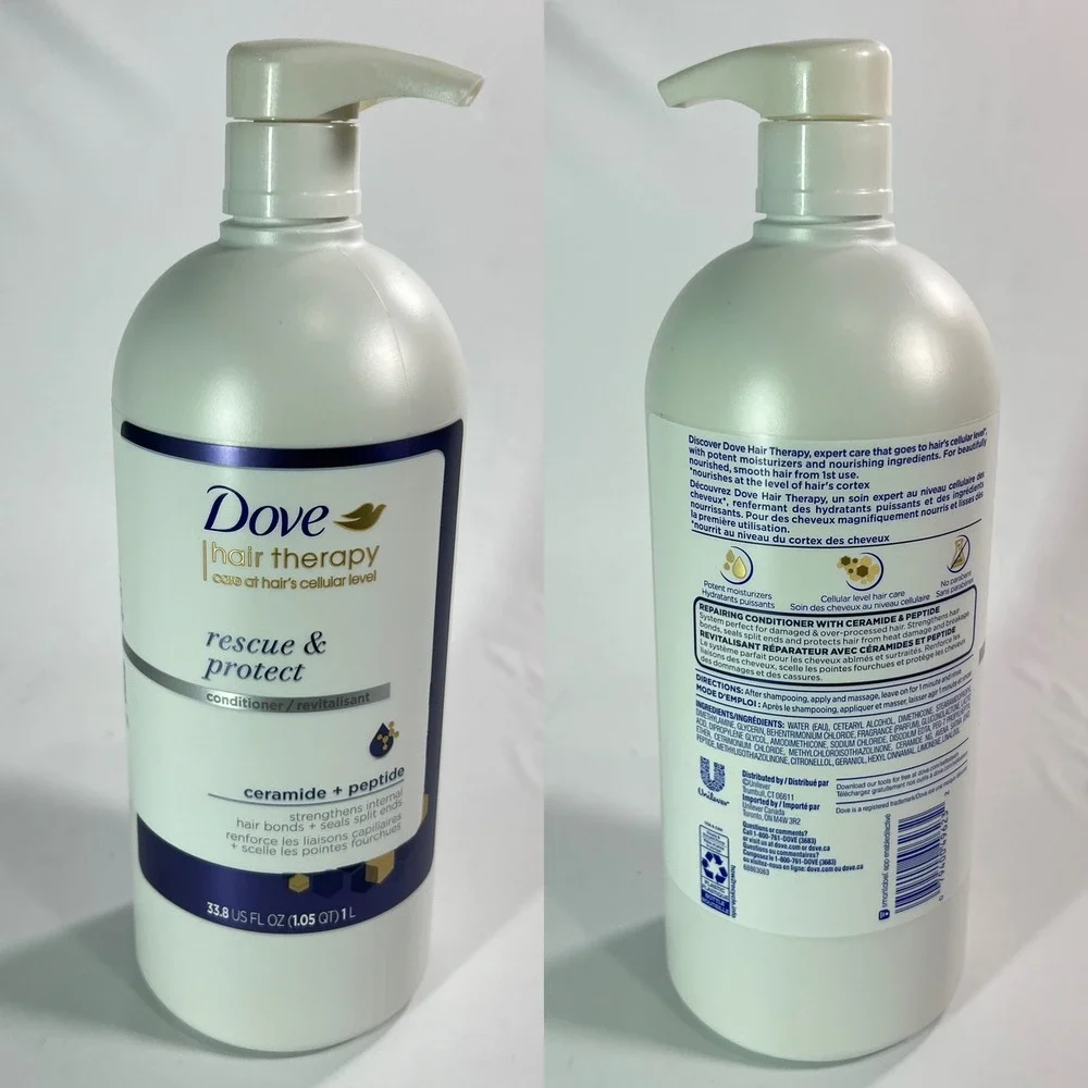 Dove Hair Therapy Rescue & Protect‎ Conditioner Ceramide Peptide Jumbo 33.8 oz